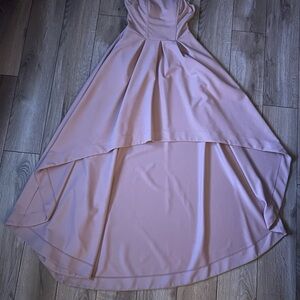 Speechless Pink High Low Tiered A-line Dress for Wedding Guest